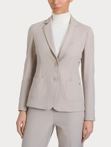 Blazer due bottoni in Flannel Twill Grigi Donna - Ragno