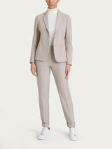Blazer due bottoni in Flannel Twill Grigi Donna - Ragno