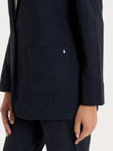 Blazer over in Flannel Twill Blu Donna - Ragno