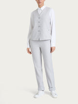 Gilet con quattro bottoni in Flannel Twill Neri Donna - Ragno