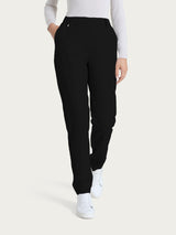 Pantalone chino slim con tasche in Flannel Twill Neri Donna - Ragno