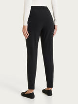 Pantalone chino slim con tasche in Flannel Twill Neri Donna - Ragno