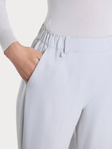 Pantalone chino slim con tasche in Flannel Twill Neri Donna - Ragno