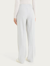 Pantalone ampio con tasche in Flannel Twill Neri Donna - Ragno