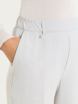 Pantalone ampio con tasche in Flannel Twill Neri Donna - Ragno