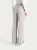 Pantalone ampio con tasche in Flannel Twill Grigi Donna - Ragno