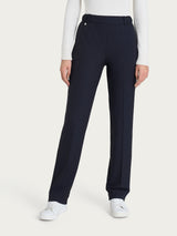 Pantalone dritto con tasche in Flannel Twill Blu Donna - Ragno