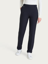 Pantalone dritto con tasche in Flannel Twill Blu Donna - Ragno