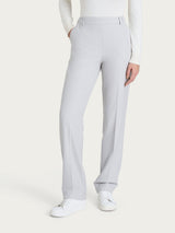 Pantalón recto con bolsillos de Flannel Twill Negro para mujer - Ragno