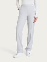 Pantalone dritto con tasche in Flannel Twill Neri Donna - Ragno