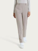 Pantalone dritto con tasche in Flannel Twill Grigi Donna - Ragno