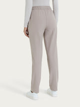 Pantalone dritto con tasche in Flannel Twill Grigi Donna - Ragno