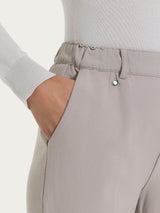 Pantalone dritto con tasche in Flannel Twill Grigi Donna - Ragno