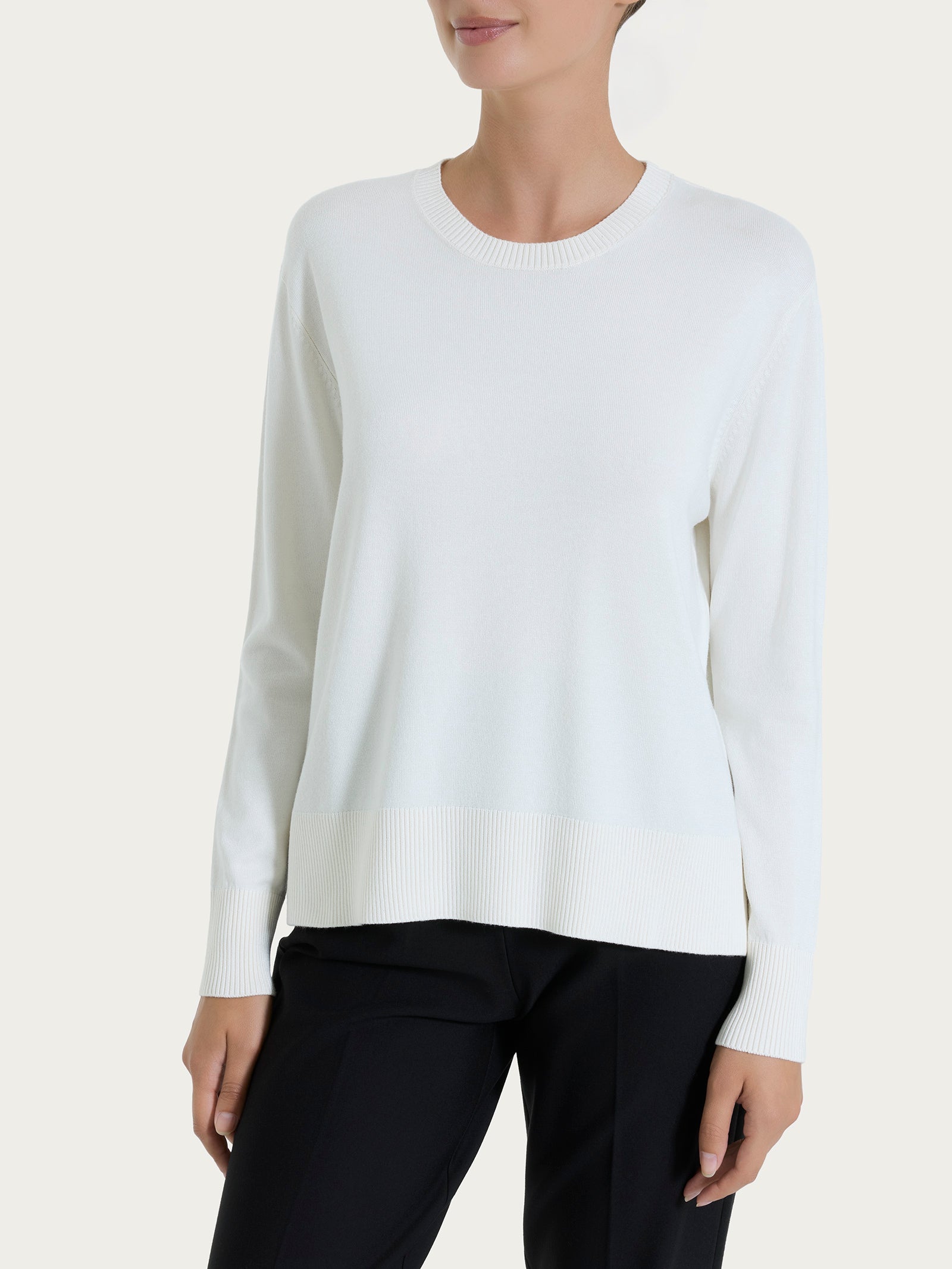 Maglia con girocollo Four Seasons Bianchi Donna - Ragno