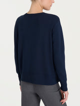 Maglia con girocollo Four Seasons Blu Donna - Ragno