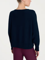 Maglia con manica pipistrello Four Seasons Blu Donna - Ragno