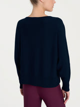 Maglia con manica pipistrello Four Seasons Blu Donna - Ragno