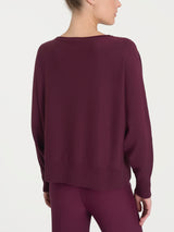 Maglia con manica pipistrello Four Seasons Viola Donna - Ragno