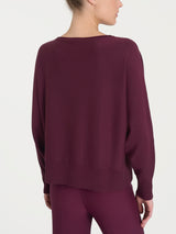 Maglia con manica pipistrello Four Seasons Viola Donna - Ragno