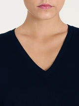 Maglia con scollo a V Four Seasons Blu Donna - Ragno