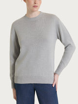 Maglia girocollo leggera in Merino Soft Neri Donna - Ragno