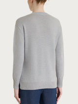 Maglia girocollo leggera in Merino Soft Neri Donna - Ragno