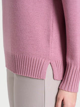 Maglia girocollo leggera in Merino Soft Rosa Donna - Ragno