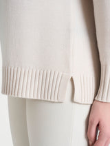 Dolcevita leggero in Merino Soft Bianchi Donna - Ragno