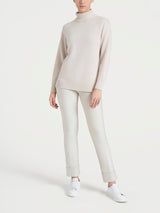 Dolcevita leggero in Merino Soft Bianchi Donna - Ragno