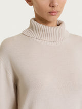 Dolcevita leggero in Merino Soft Bianchi Donna - Ragno