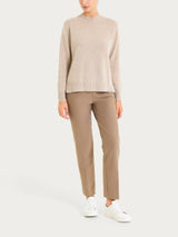 Maglia girocollo tinta unita in Natural Soft Grigi Donna - Ragno