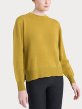 Maglia girocollo tinta unita in Natural Soft Gialli Donna - Ragno