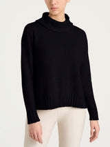 Maglia con collo a ciambella in Natural Soft Neri Donna - Ragno