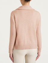 Maglia con collo a ciambella in Natural Soft Rosa Donna - Ragno