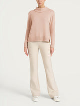 Maglia con collo a ciambella in Natural Soft Rosa Donna - Ragno