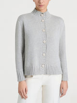 Cardigan con collo alto in Natural Soft Neri Donna - Ragno