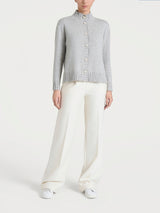 Cardigan con collo alto in Natural Soft Neri Donna - Ragno