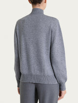 Cardigan con collo alto in Natural Soft Neri Donna - Ragno