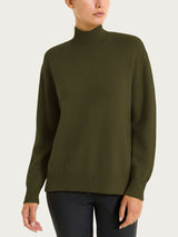 Lupetto in Natural Soft Verdi Donna - Ragno