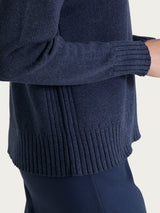 Maglia girocollo in filato Winter Cotton Azzurri Donna - Ragno