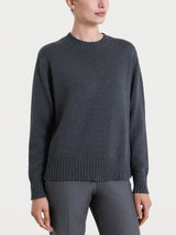 Maglia girocollo in filato Winter Cotton Neri Donna - Ragno