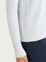 Maglia girocollo in filato Winter Cotton Grigi Donna - Ragno