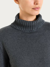 Dolcevita in filato Winter Cotton Neri Donna - Ragno