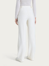 Pantalone ampio con taschino in Compact Bianchi Donna - Ragno