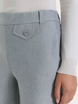 Pantalone ampio con taschino in Compact Neri Donna - Ragno