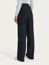 Pantalone ampio con taschino in Compact Neri Donna - Ragno