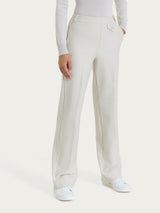 Pantalone ampio con taschino in Compact Bianchi Donna - Ragno