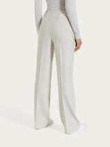 Pantalone ampio con taschino in Compact Bianchi Donna - Ragno