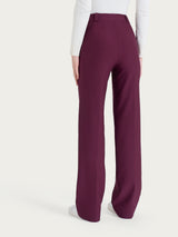 Pantalone ampio con taschino in Compact Viola Donna - Ragno