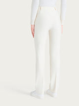 Pantalone dritto con taschino in Compact Bianchi Donna - Ragno